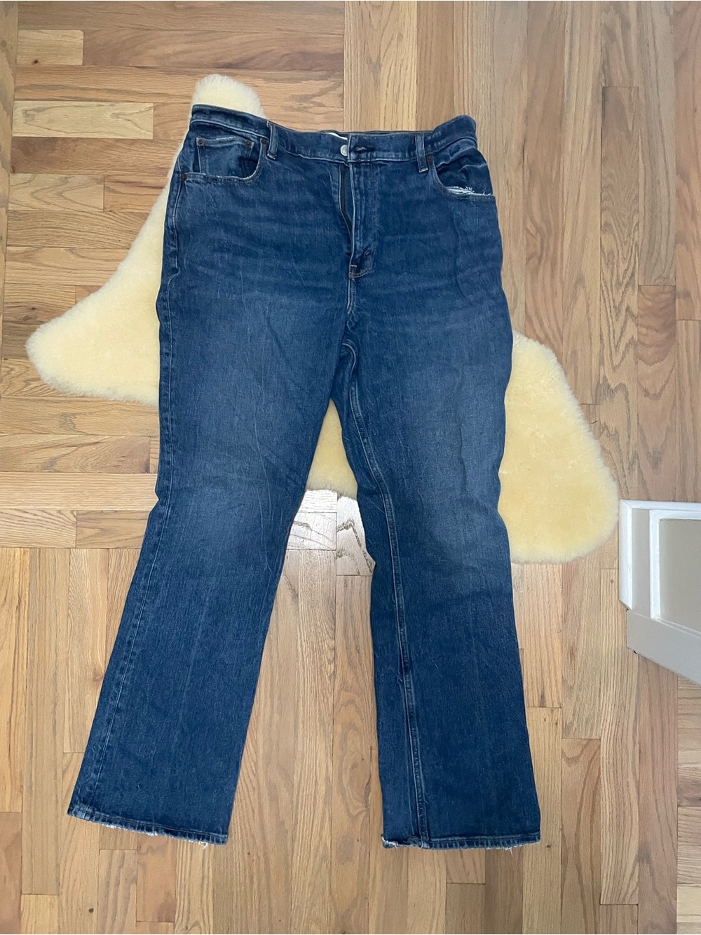 Classic Dark Blue Women's Jeans - Straight Leg